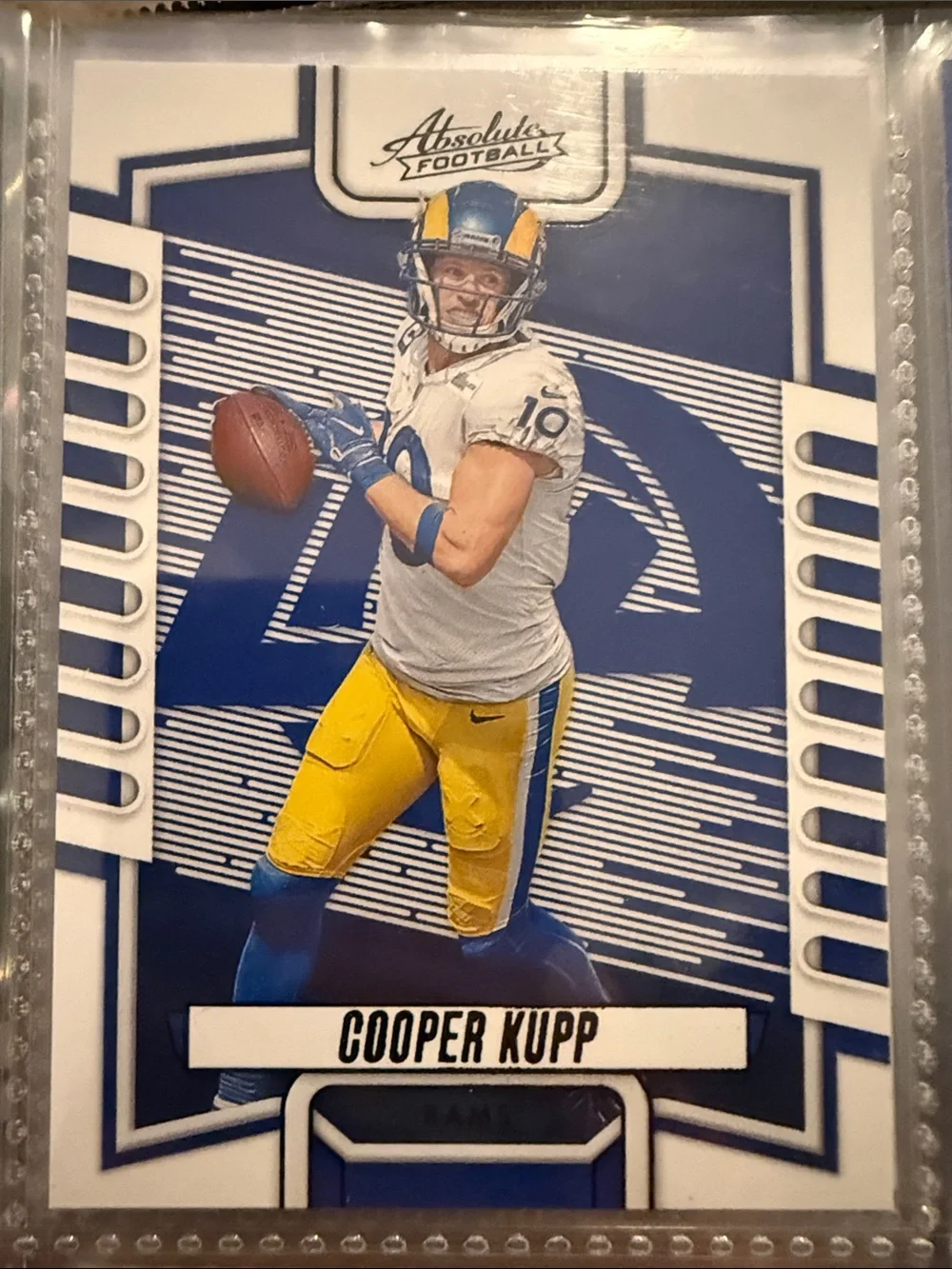 Cooper Kupp Los Angeles Rams Football Trading Card - Blue & Yellow